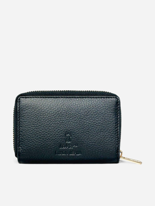 Small Leather Women's Wallet Classic with RFID Black