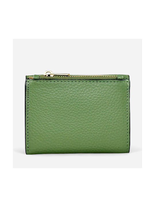 Lavor Small Leather Women's Wallet with RFID Green