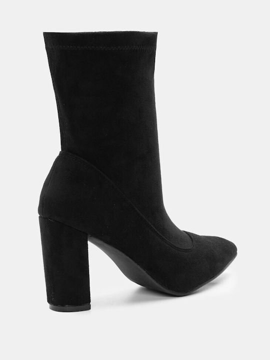 Luigi Women's Ankle Boots with High Heel Black