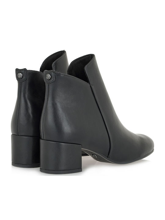 Women's Ankle Boots with Medium Heel Black