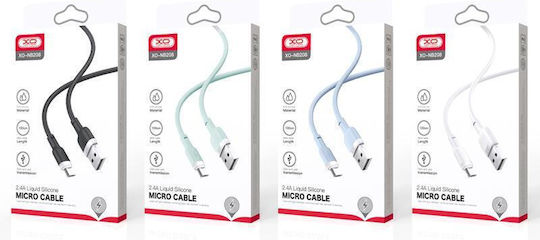 XO Regular USB 2.0 to micro USB Cable Πράσινο 1m 1τμχ