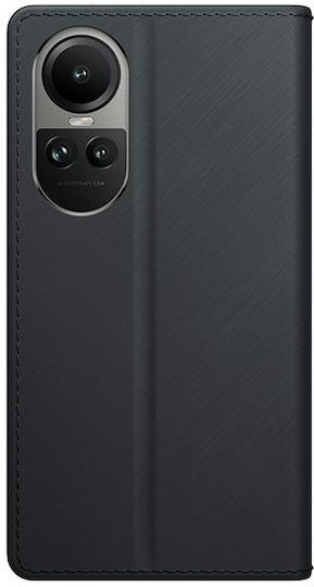 3MK Wallet Δερματίνης / Tempered Glass Μαύρο (Oppo Reno10)