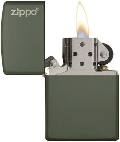 Zippo Brichetă Rezistentă La Vânt Cu Flacără Verde Mat Mat