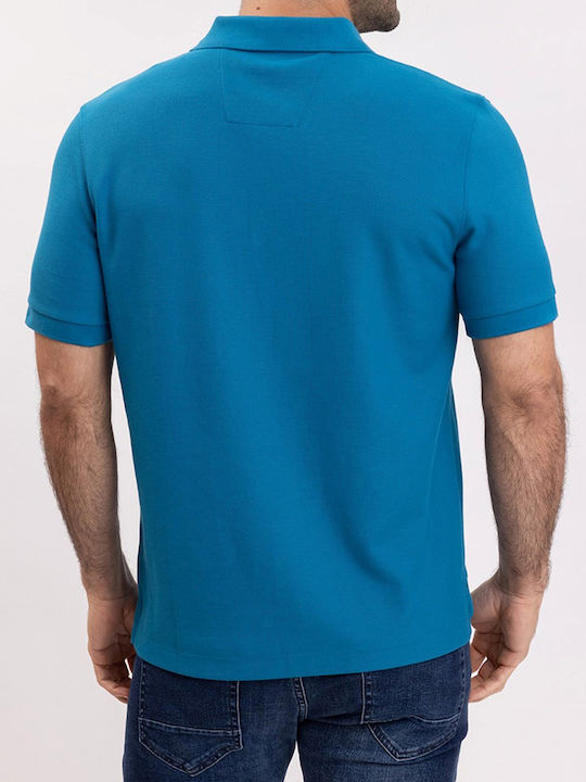 Polo Short Sleeve Blouse Petrol Blue