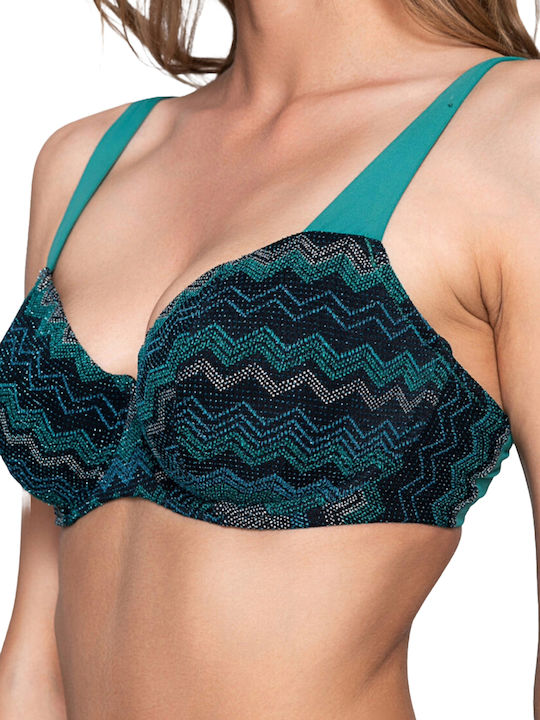 Lurex Bikini Sutien Green