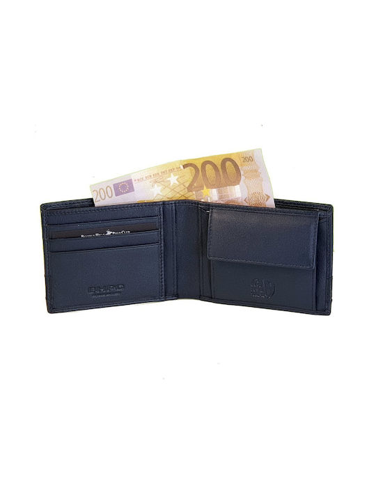 Beverly Hills Polo Club Men's Leather Wallet with RFID Blue