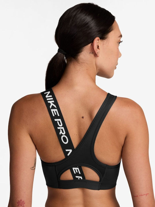 Nike Dri-Fit Swoosh Women's Sports Bra with Light Padding Black