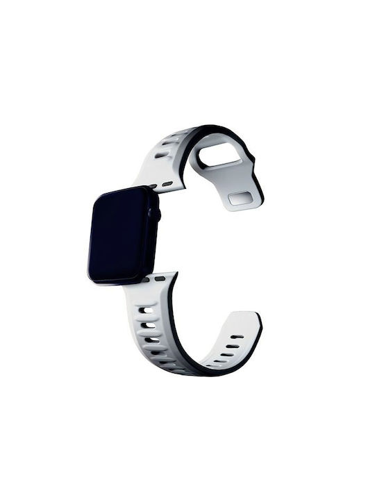3MK Curea Silicon cu Pin Alb (Apple Watch 38/40/41/42mm)