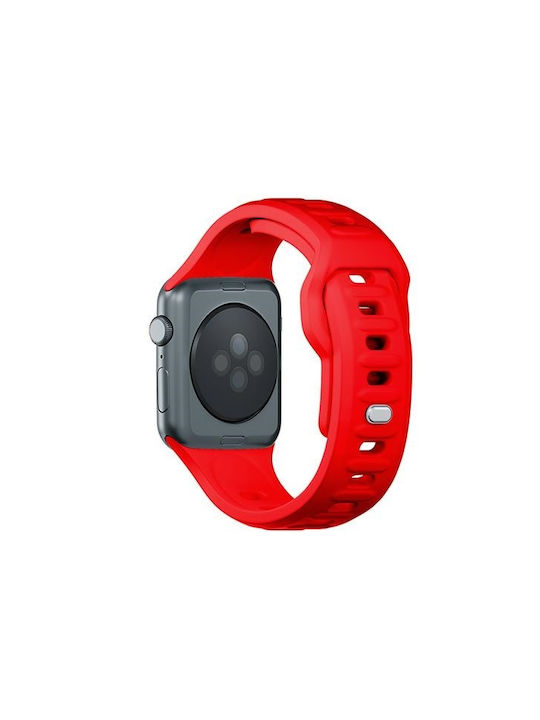 3MK Λουράκι Σιλικόνης με Pin Κόκκινο (Apple Watch 44/45/46mm/Ultra 49mm)