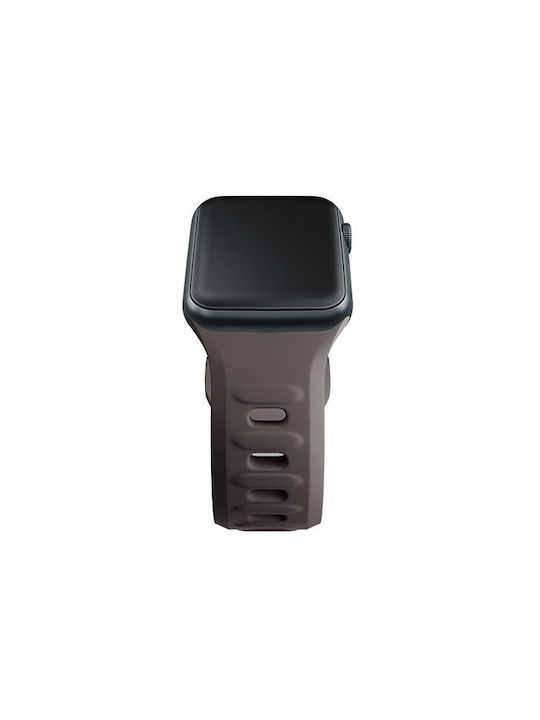 3MK Λουράκι Σιλικόνης με Pin Καφέ (Apple Watch 44/45/46mm/Ultra 49mm)