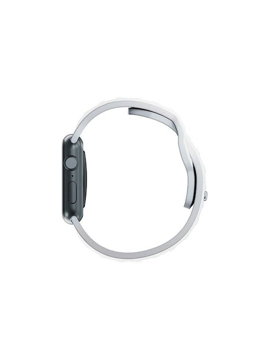 3MK Armband Silikon mit Pin Weiß (Apple Watch 38/40/41/42mm)