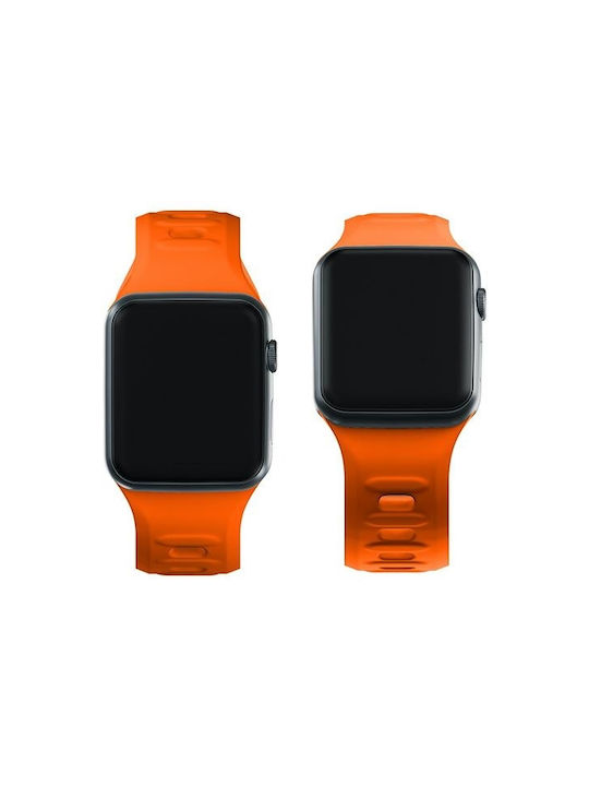 3MK Curea Silicon cu Pin Portocaliu (Apple Watch 38/40/41/42mm)