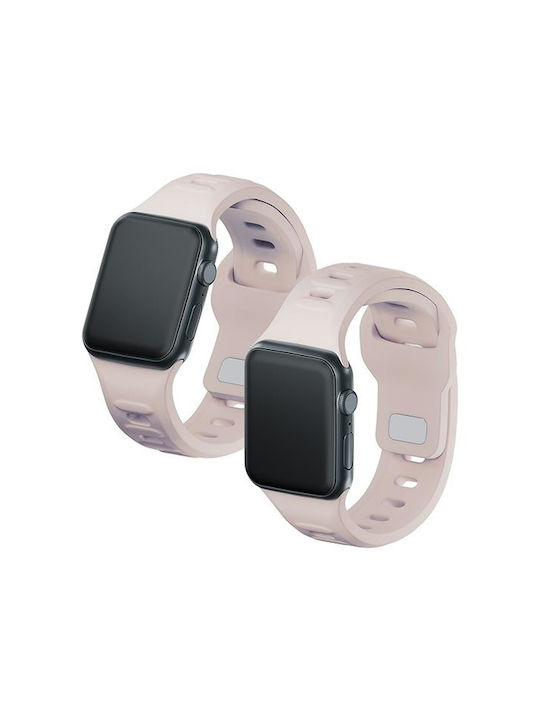 3MK Armband Silikon mit Pin Rosa (Apple Watch 44/45/46mm/Ultra 49mm)
