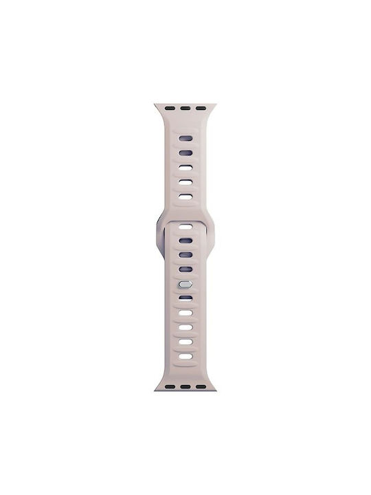 3MK Armband Silikon mit Pin Rosa (Apple Watch 44/45/46mm/Ultra 49mm)