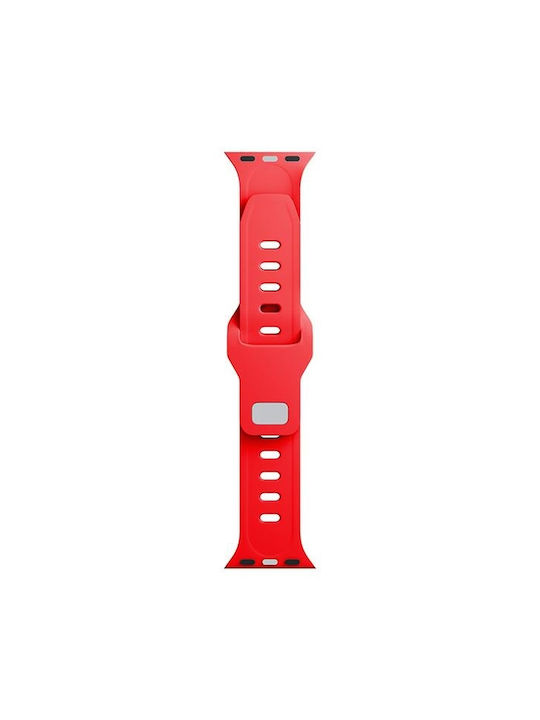 3MK Λουράκι Σιλικόνης με Pin Κόκκινο (Apple Watch 44/45/46mm/Ultra 49mm)