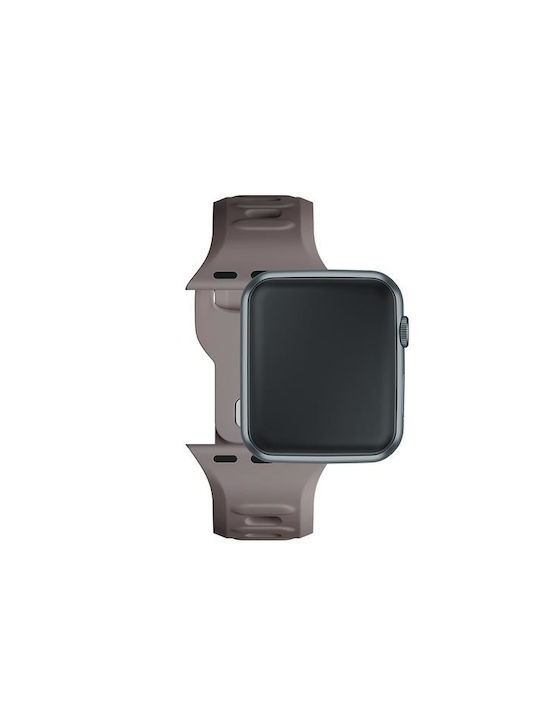 3MK Каишка Силикон с Pin Кафяв (Apple Watch 38/40/41/42mm)