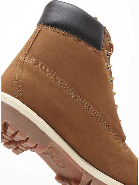 Leather Brown Waterproof Combat Boots
