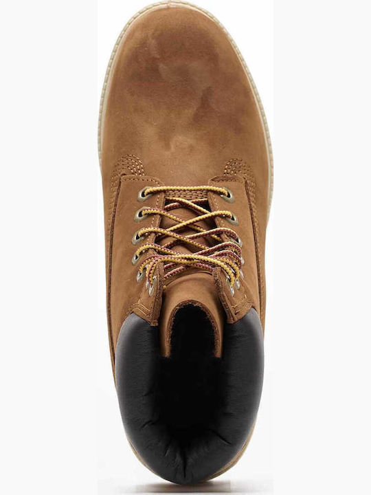 Leather Brown Waterproof Combat Boots