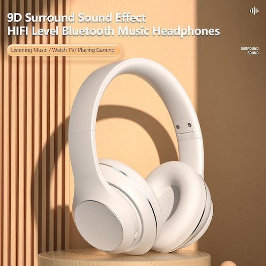 Nubi BH15 Безжични / Жични On Ear Слушалки с 36 часа Работа Бежови
