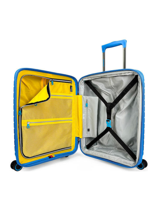 Bg Berlin Expandable Βαλίτσα Ταξιδίου Καμπίνας Σκληρή Soda Blue με 4 Ρόδες Ύψους 54εκ.