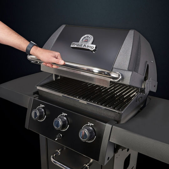 Broil King Royal 320 Shadow Grătar pe gaz Din fontă Grătar 56bucx38buccm cu 3 buc 8.8kW
