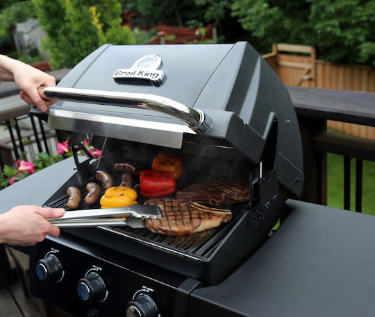 Broil King Royal 320 Shadow Grătar pe gaz Din fontă Grătar 56bucx38buccm cu 3 buc 8.8kW