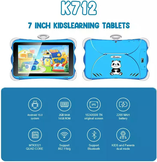 Nubi Wintouch K712 7" Tablet (2GB/16GB) Blue