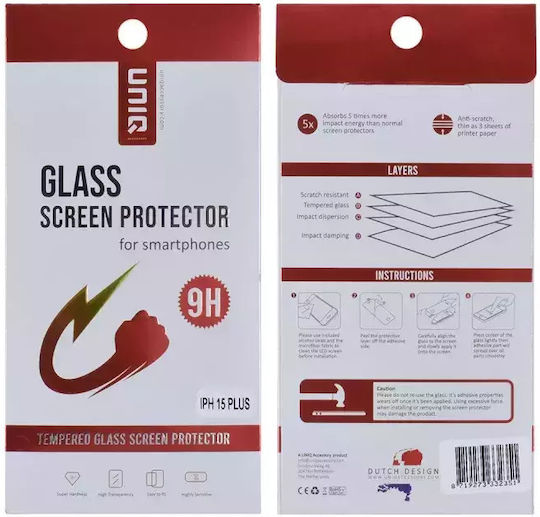 Uniq Tempered Glass (iPhone 15 Plus) NT-33-235