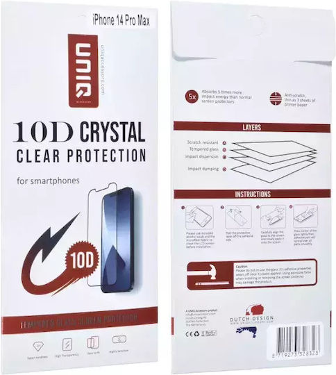 Uniq Full Face Tempered Glass Black (iPhone 14 Pro Max)