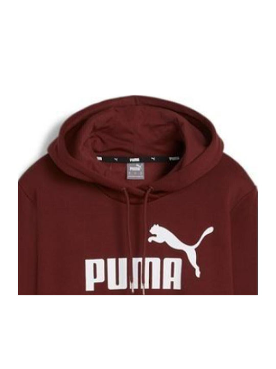 PUMA Ess Logo Women's Sweatshirt Clay with Hood