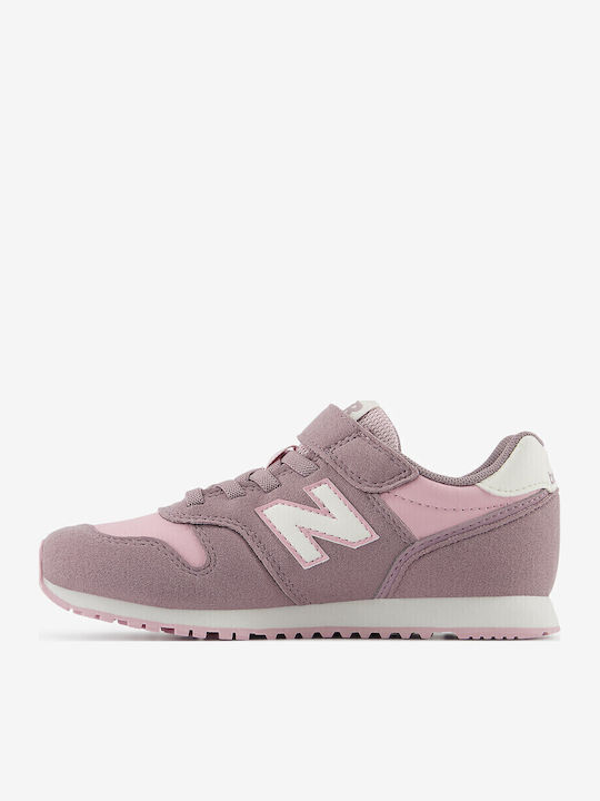 373 Hook Loop Kids Sneakers with Scratch Pink