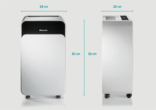 Hisense D16CW Dehumidifier with Compressor and Wi-Fi 16lt