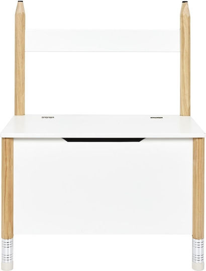 Детска Табуретка Бял 60x34x80бр