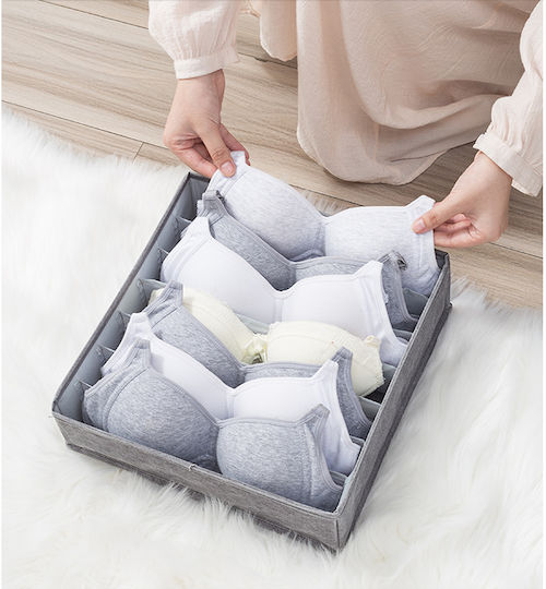 Smart Travel 7 Fabric Drawer Organizer for Clothes / Underwear / Socks in Gray Color 32x32x9cm 1pcs