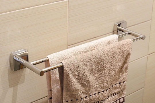 Karag Quattro Schiene Badezimmer Doppel Wandmontage Schrauben Inox Silber