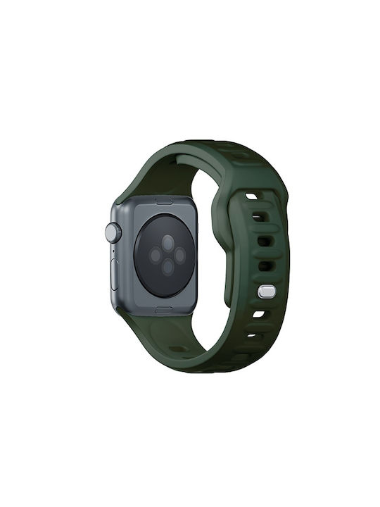 3MK Armband Silikon mit Pin Grün (Apple Watch 44/45/46mm/Ultra 49mm)
