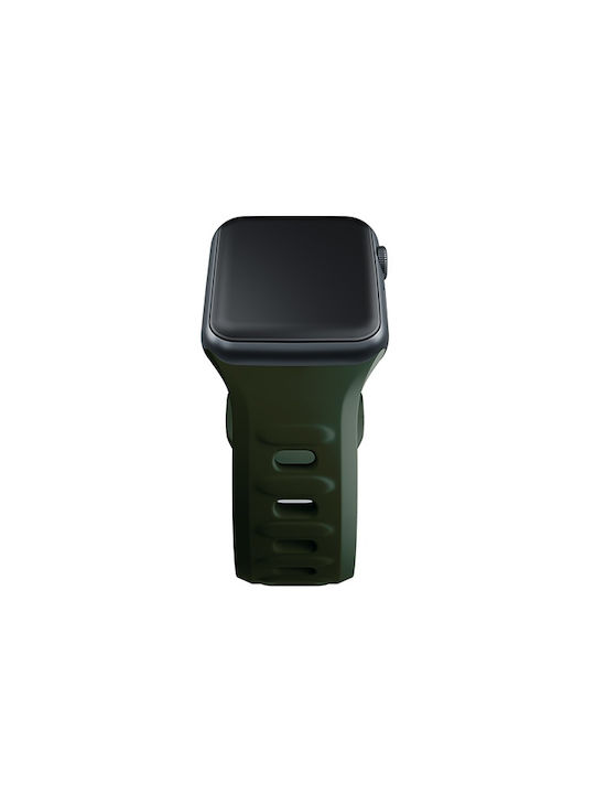 3MK Armband Silikon mit Pin Grün (Apple Watch 44/45/46mm/Ultra 49mm)