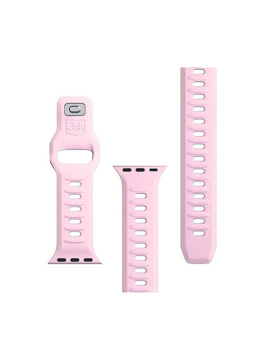 3MK Armband Silikon mit Pin Rosa (Apple Watch 38/40/41/42mm)