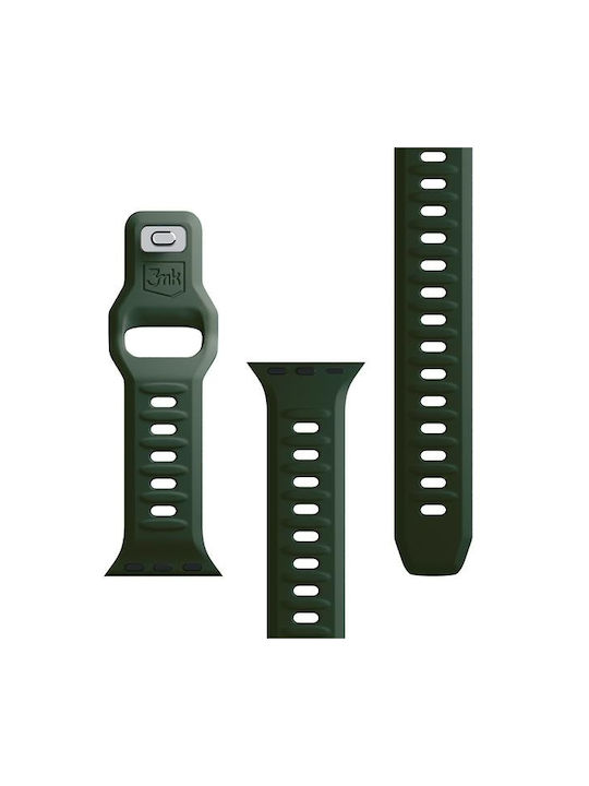 3MK Armband Silikon mit Pin Grün (Apple Watch 44/45/46mm/Ultra 49mm)
