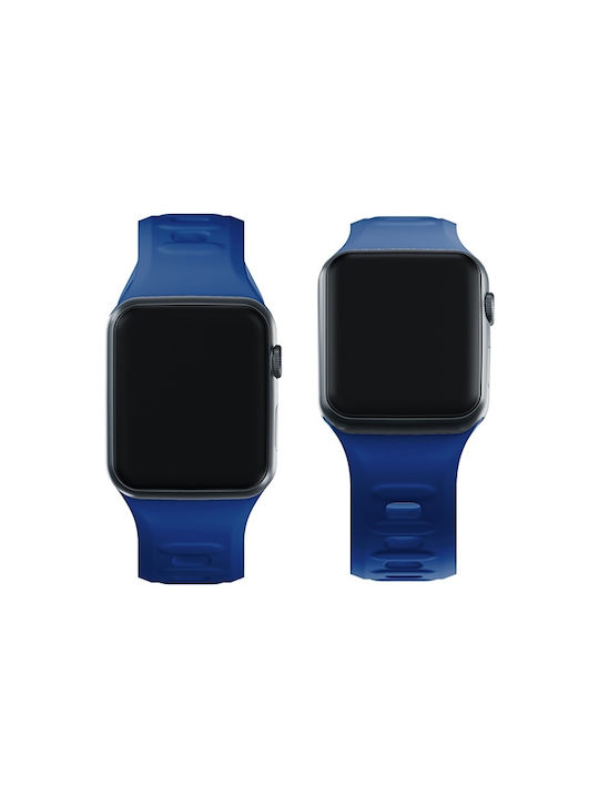 3MK Armband Silikon mit Pin Blau (Apple Watch 44/45/46mm/Ultra 49mm)