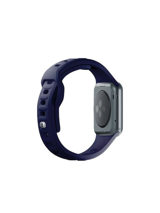 3MK Armband Silikon mit Pin Blau (Apple Watch 44/45/46mm/Ultra 49mm)