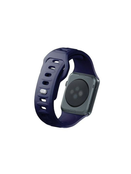 3MK Armband Silikon mit Pin Blau (Apple Watch 44/45/46mm/Ultra 49mm)