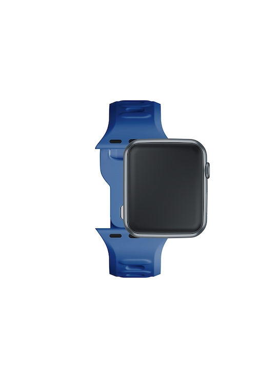 3MK Armband Silikon mit Pin Blau (Apple Watch 44/45/46mm/Ultra 49mm)