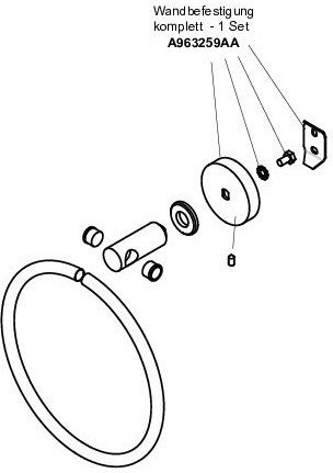 Ideal Standard Iom Ring Badezimmer Einzeln Silber