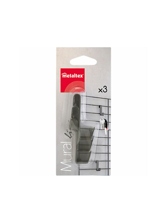 Metaltex 377011 Кука Баня Тройно Сребрист
