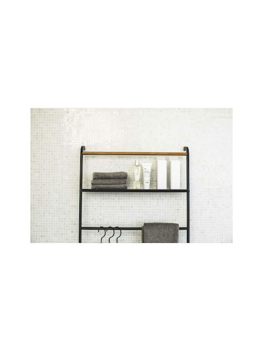 Yamazaki YMZK Floor Standing Bathroom Ladder with 6 Positions ​25x160cm Silver