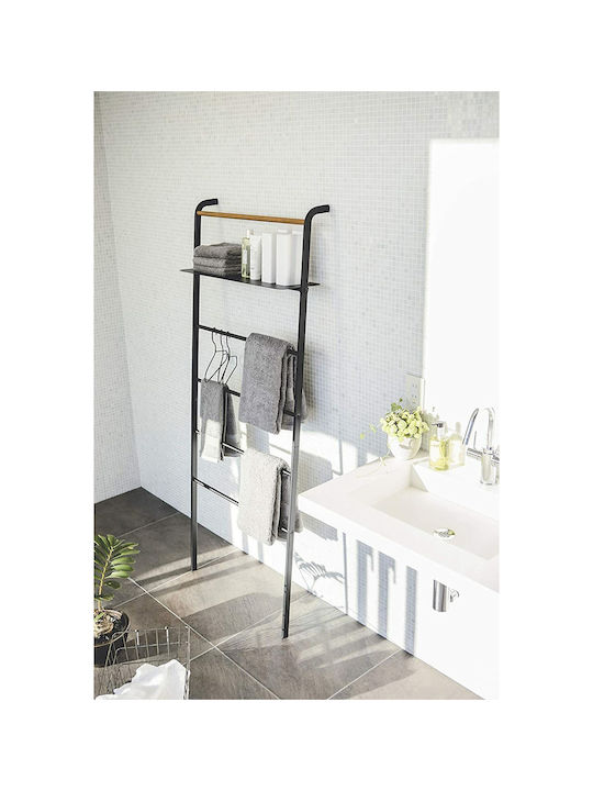 Yamazaki YMZK Floor Standing Bathroom Ladder with 6 Positions ​25x160cm Silver