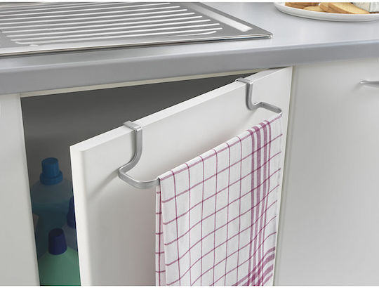 Metaltex Single Wall-Mounted Bathroom Rail ​30x8cm Silver