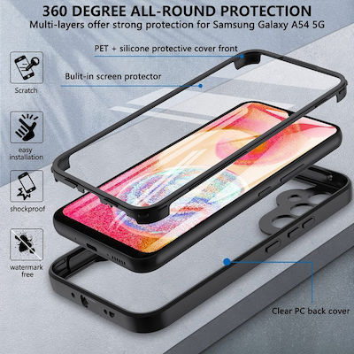 Techsuit 360 Full Cover Black (Galaxy S24)