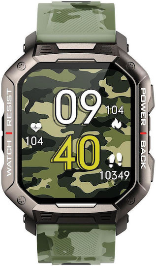Nubi NX3 Smartwatch με Παλμογράφο (Camouflage)